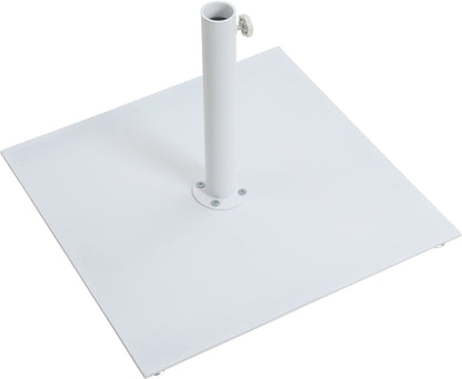Amalfi - Aluminum Patio Umbrella - White Base / Black Pole