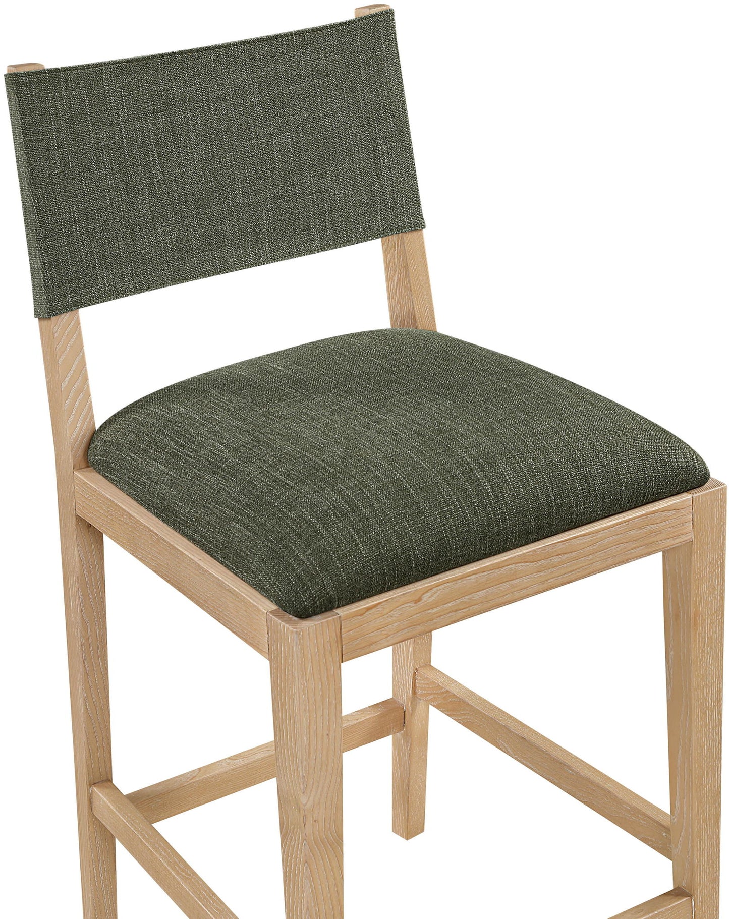 Avon - Linen Textured Performance Fabric Upholstered Counter Stool