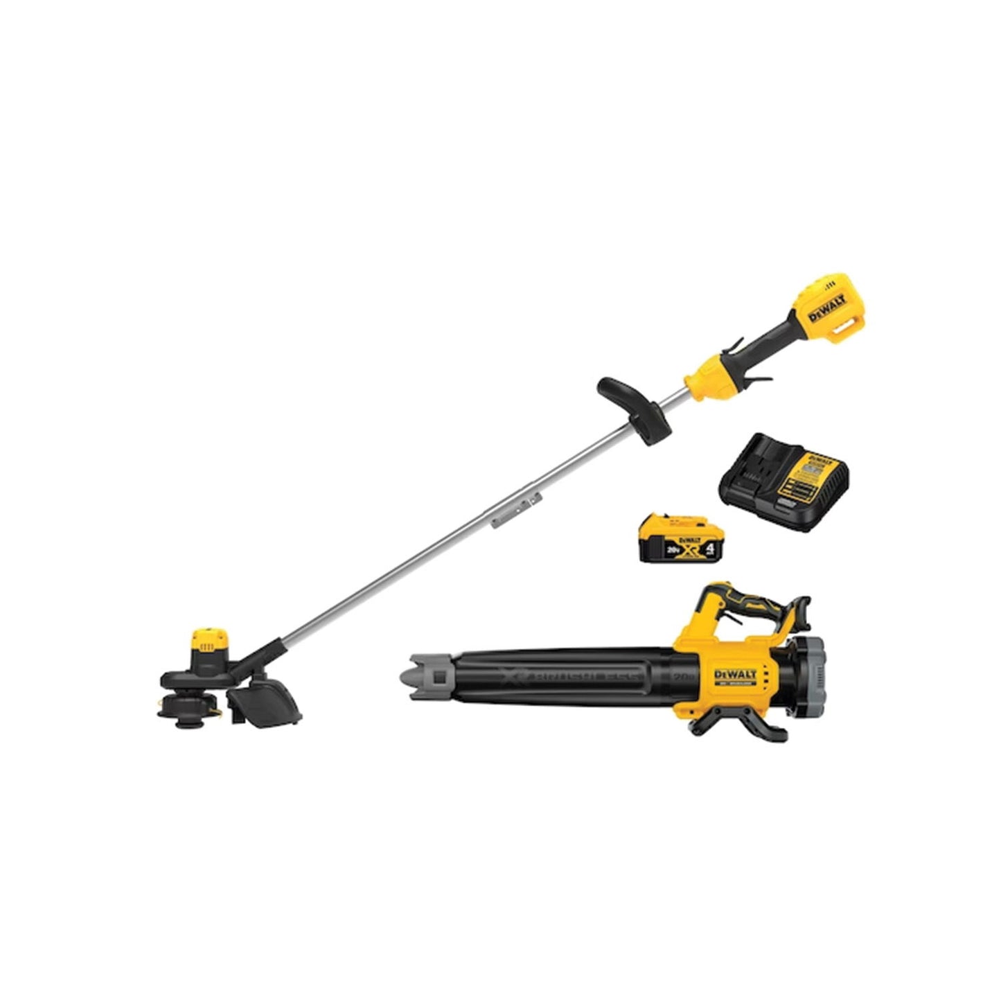 Dewalt - 20 Volt Trimmer/Blower Kit - Yellow / Black
