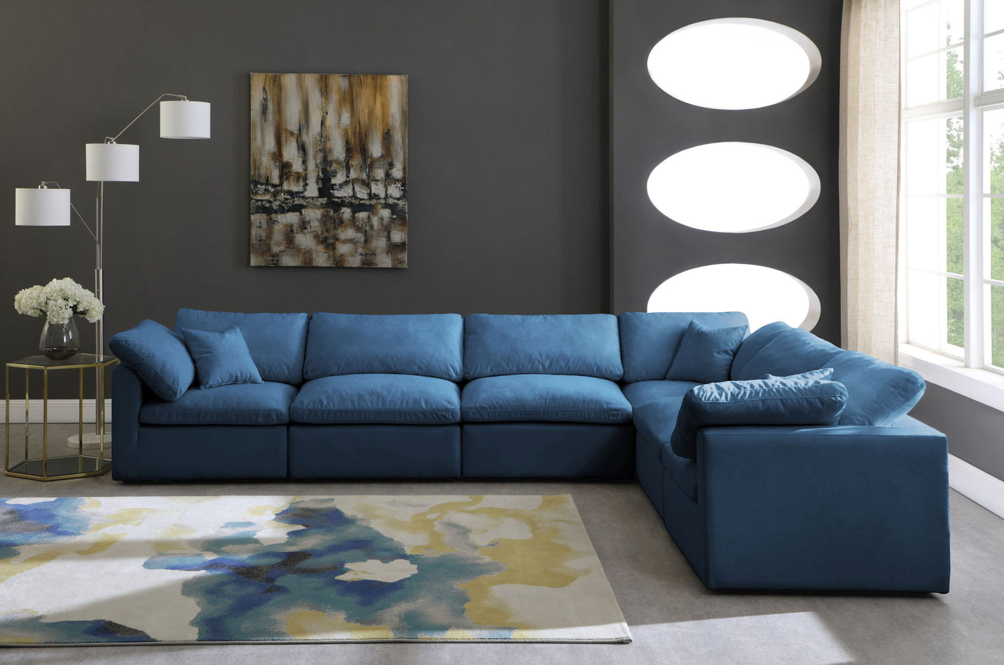 Plush - 6 Piece Modular Sectional