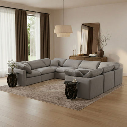 Indulge - Velvet 8 Piece Modular Sectional