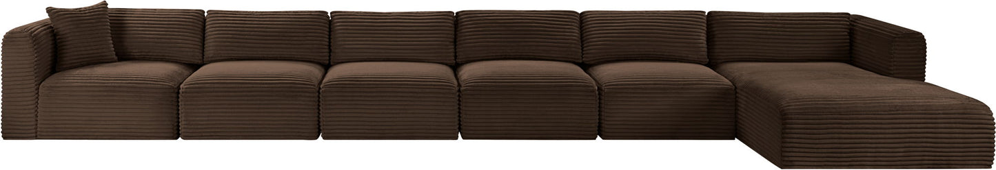 Shaggy - 6 Piece Modular Sectional With Chaise