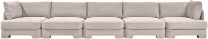Hammond - Velvet Performance Fabric Upholstered 5 Piece Sofa