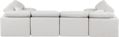 Indulge - Faux Leather 6 Piece Modular U-Shaped Sectional