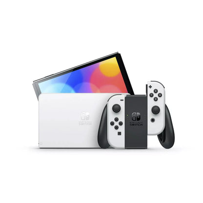 Nintendo - Switch OLED With Mario Kart Deluxe - White