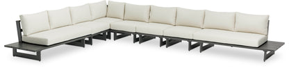 Maldives - 7 Piece Water Resistant Outdoor Patio Modular Sectional With Gray Base
