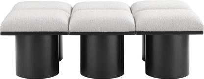 Pavilion - 6 Piece Modular Bench With Black Base