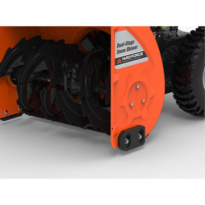 Yard Force - 24" Gas Dual Stage Snowblower - Orange / Black