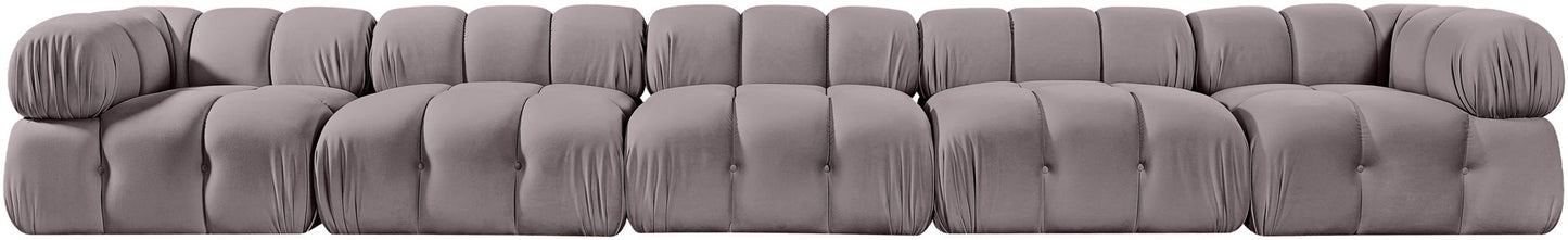 Orin - Fabric Velvet 5 Piece Modular Sofa