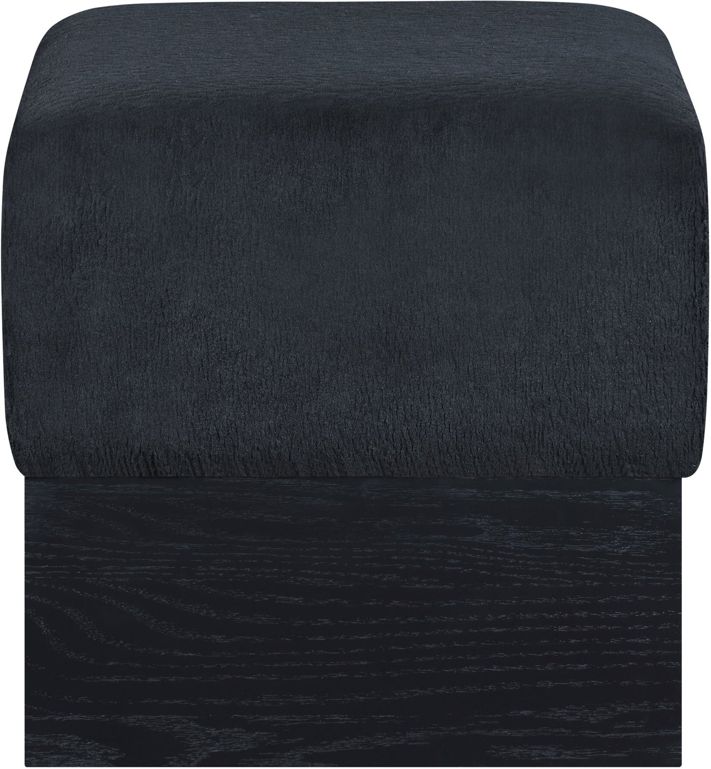Havre - Ottoman / Stool With Black Base