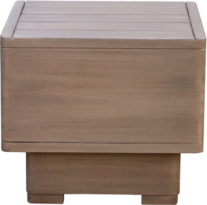 Solace - Acacia Wood Outdoor Patio End / Side Table - Natural