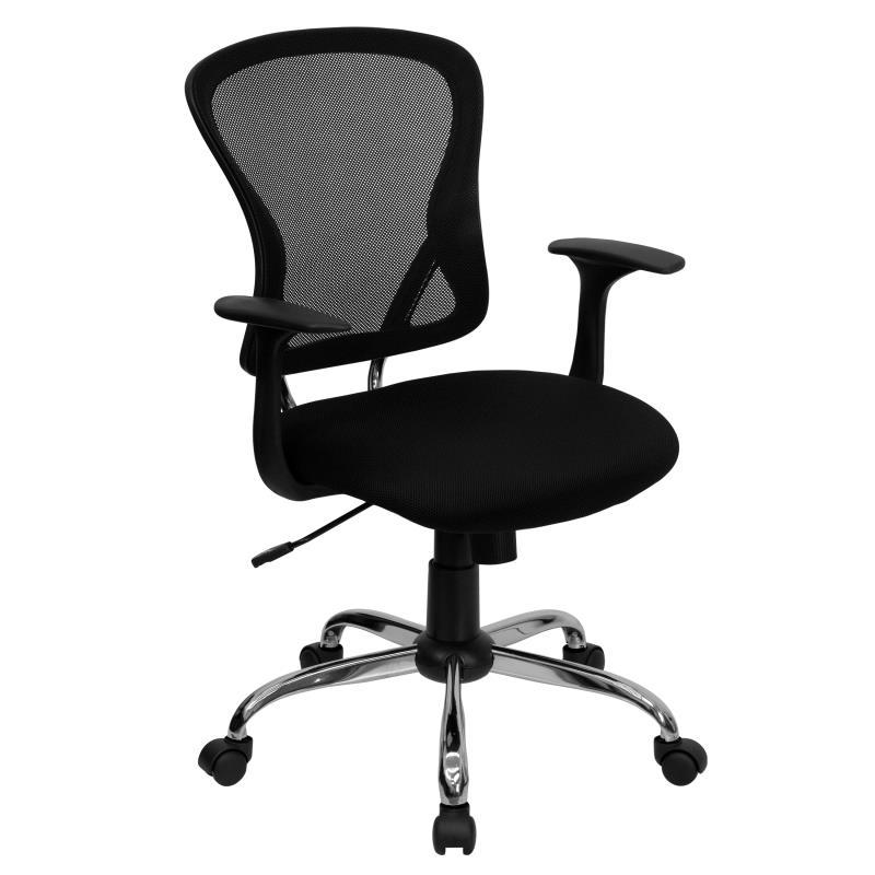 Flash Furniture - Mid Back Swivel Office Chair - Black