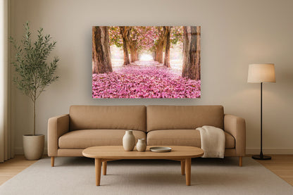 Floating Tempered Glass With Foil All In Rose - Pink