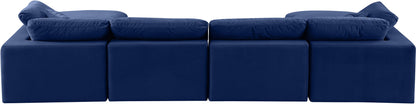 Comfy - 6 Piece Velvet Modular Double Chaise Sectional