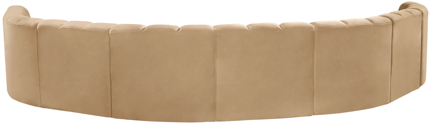 Arc - Velvet 8 Piece U-Shaped Modular Sofa