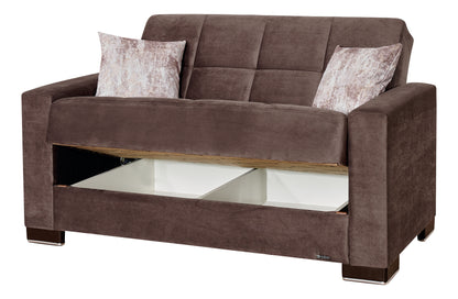Ottomanson Armada - Upholstered Convertible Loveseat With Storage - Microfiber