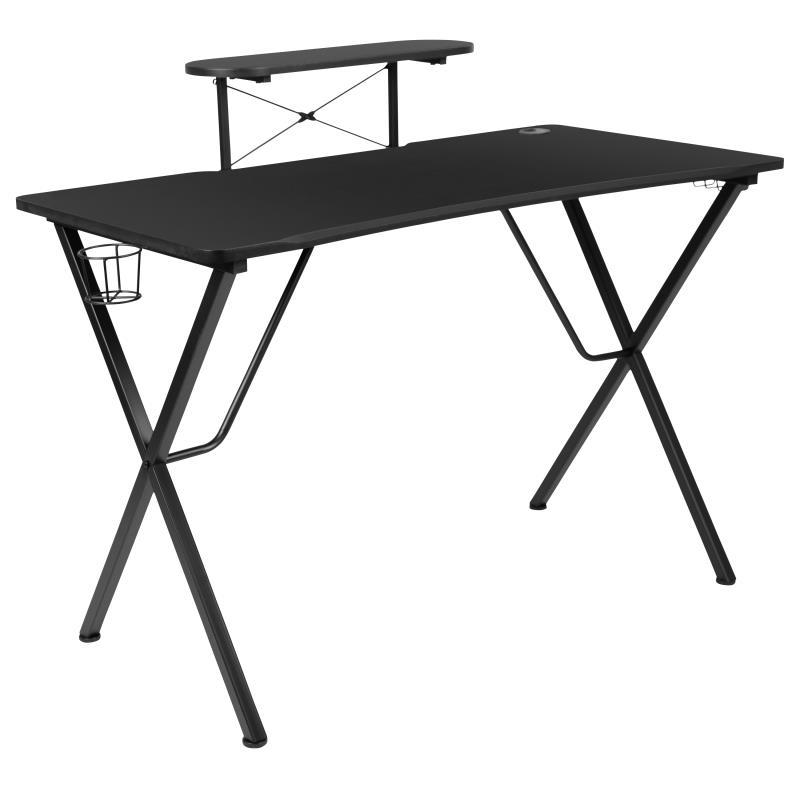 Flash Furniture - Gaming Desk With Monitor Stand - Black