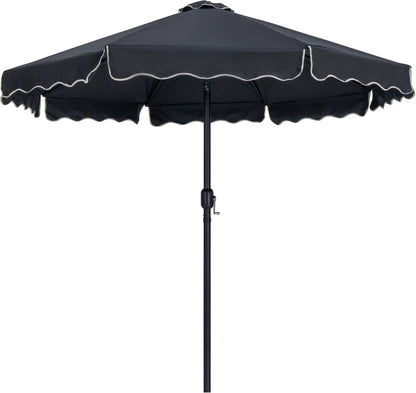 Amalfi - Aluminum Patio Umbrella - White Base / Black Pole