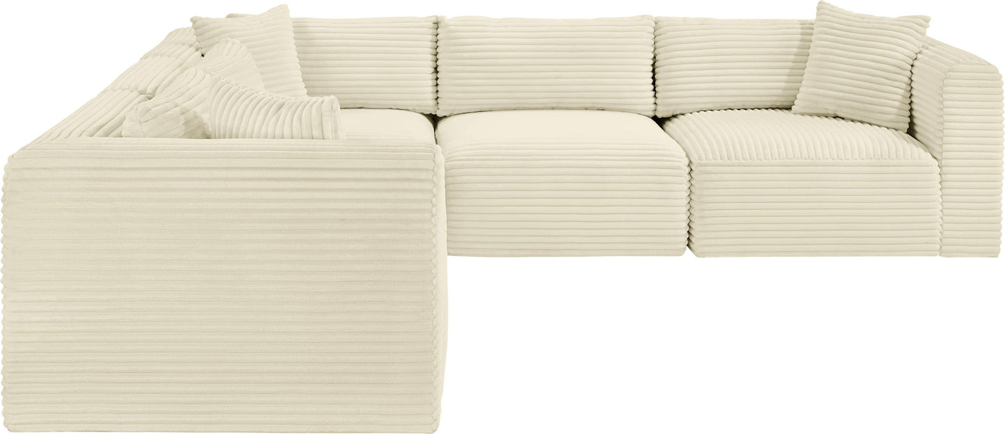 Shaggy - 5 Piece Modular Corner Sectional