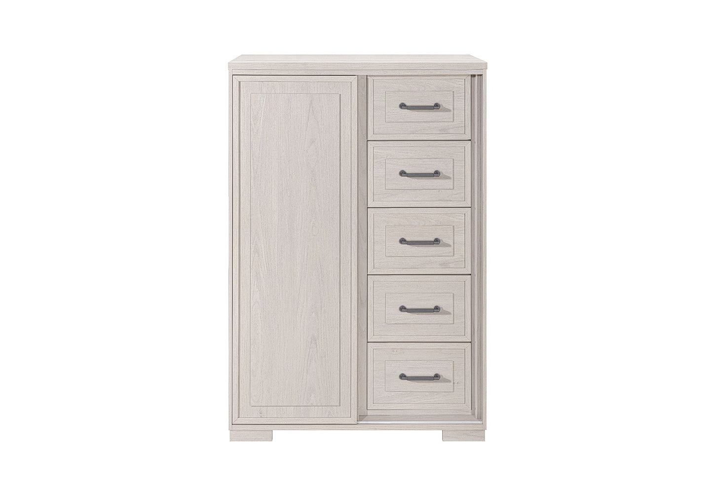 Clara - 5 Piece Full Bedroom Set (Bed, Dresser & Mirror, Nightstand, Chest) - Beige