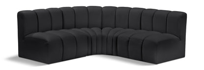 Arc - Faux Leather 4 Piece Corner Modular Sofa