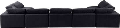 Comfy - 7 Piece Velvet Modular Armless Sectional