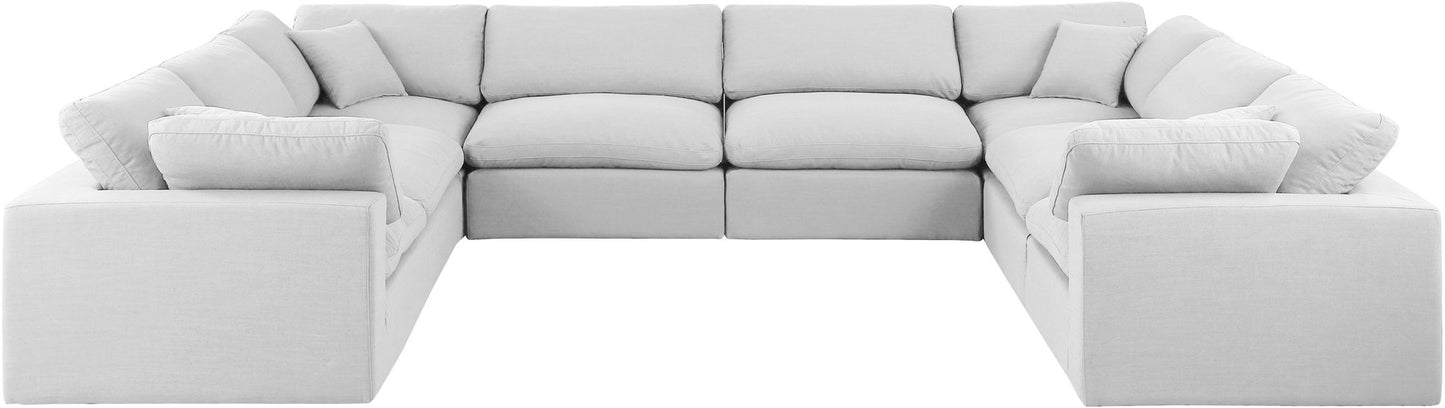Comfy - 8 Piece Linen Modular Sectional