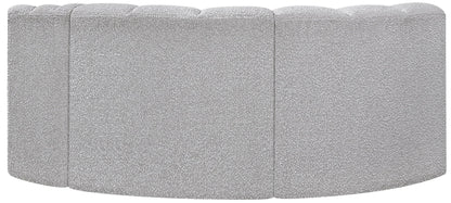 Arc - Boucle Fabric 3 Piece Modular L-Shaped Sofa