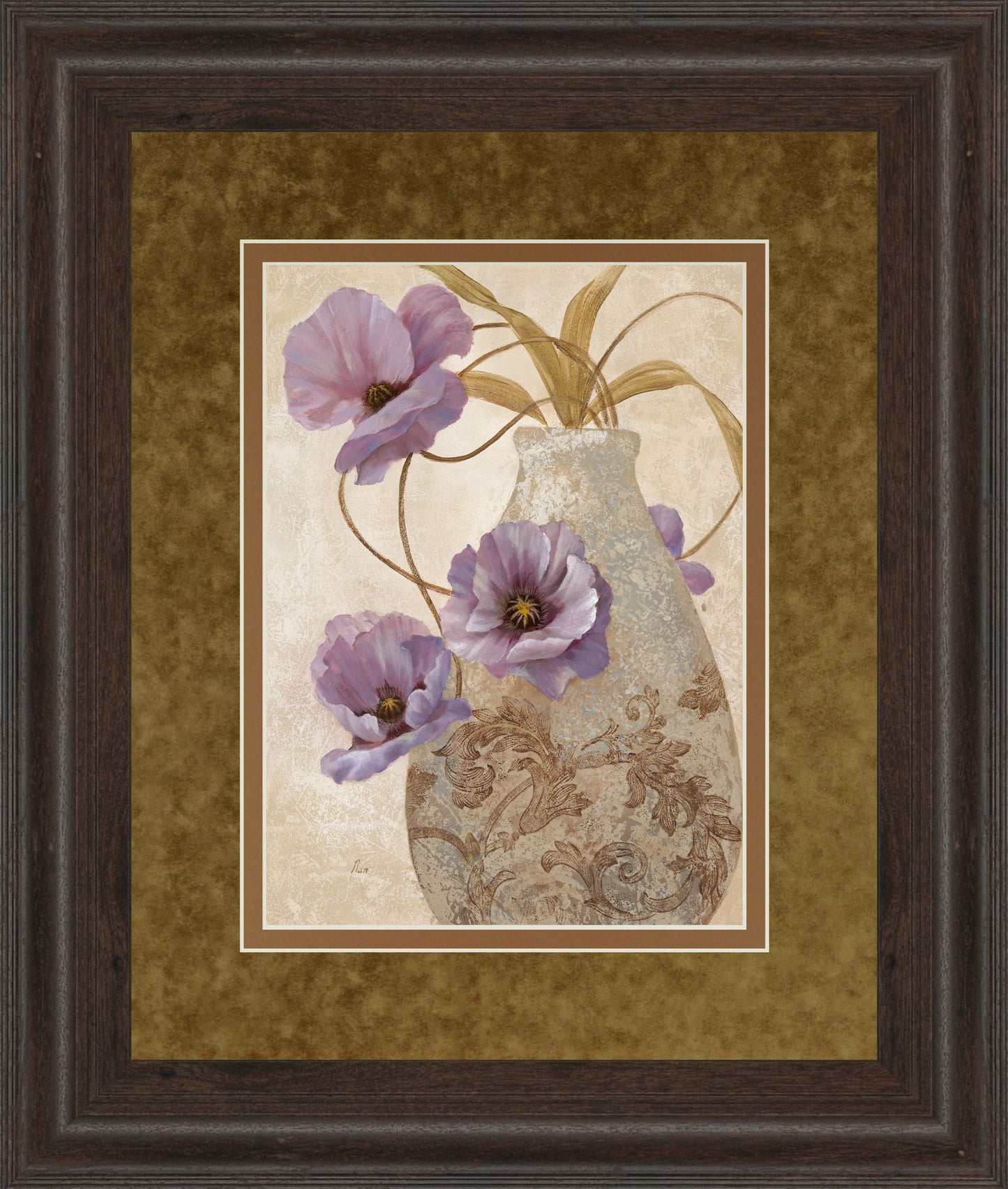 Sophistication Il By Nan - Framed Print Wall Art - Light Brown