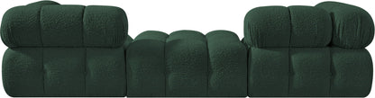 Ames - 3 Piece Boucle Modular Sofa With 1 Backless Seat