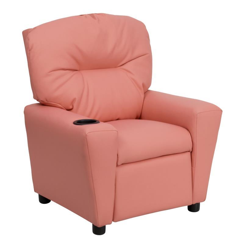 Flash Furniture - Vinyl Kid's Recliner - Pink