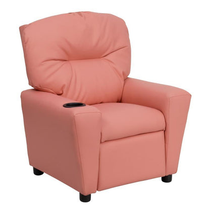 Flash Furniture - Vinyl Kid's Recliner - Pink