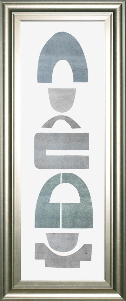 18x42 Neutral Totems VII By Rob Delamater - Silver