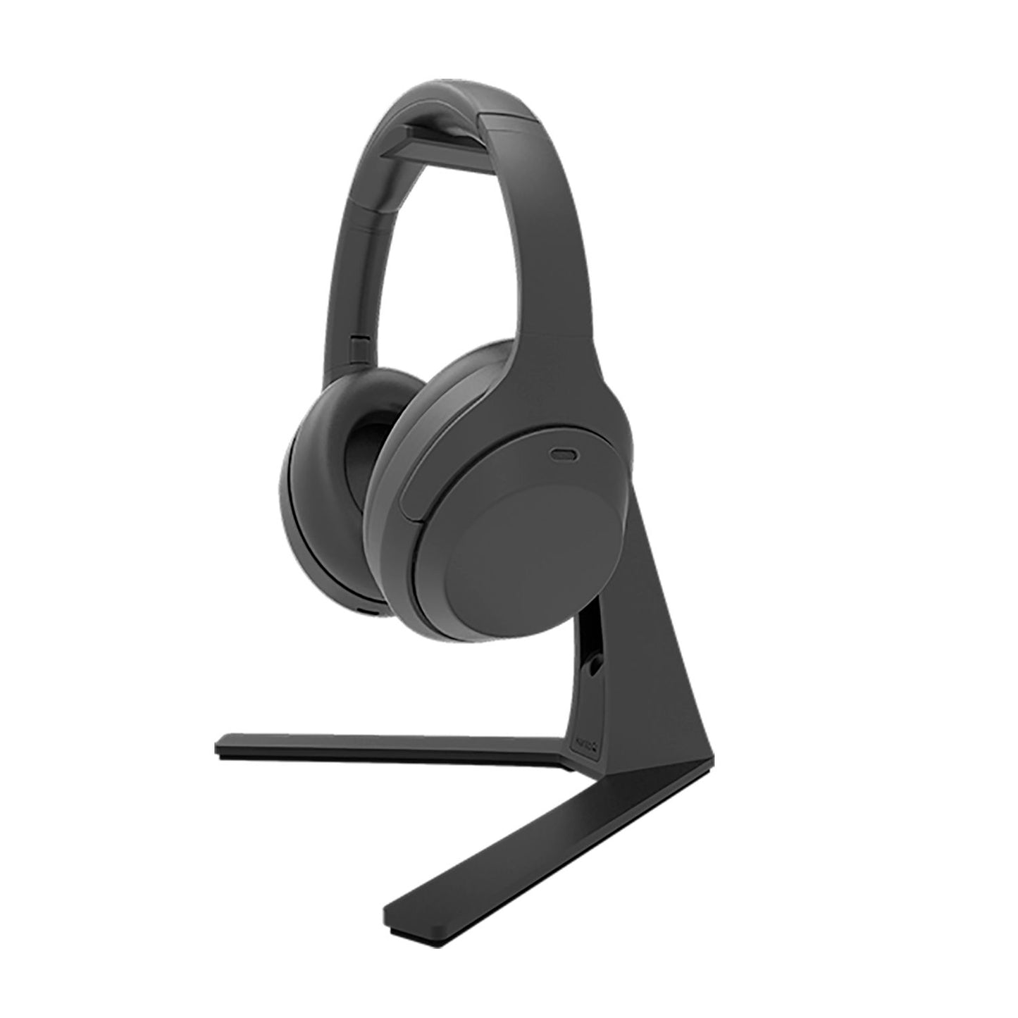 Kanto - Universal Desktop Headset Stand With Silicone Padding And Adapter Holder - Black