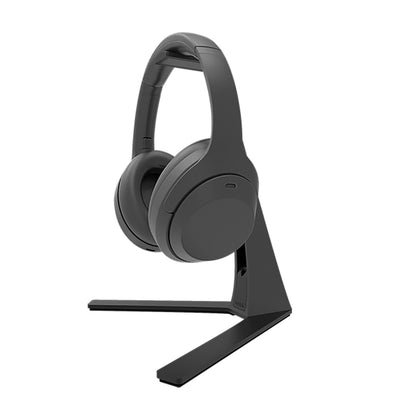 Kanto - Universal Desktop Headset Stand With Silicone Padding And Adapter Holder - Black