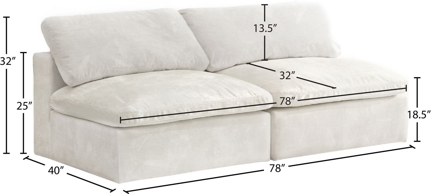 Cozy - Modular Armless 2 Seat Sofa