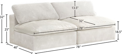 Cozy - Modular Armless 2 Seat Sofa