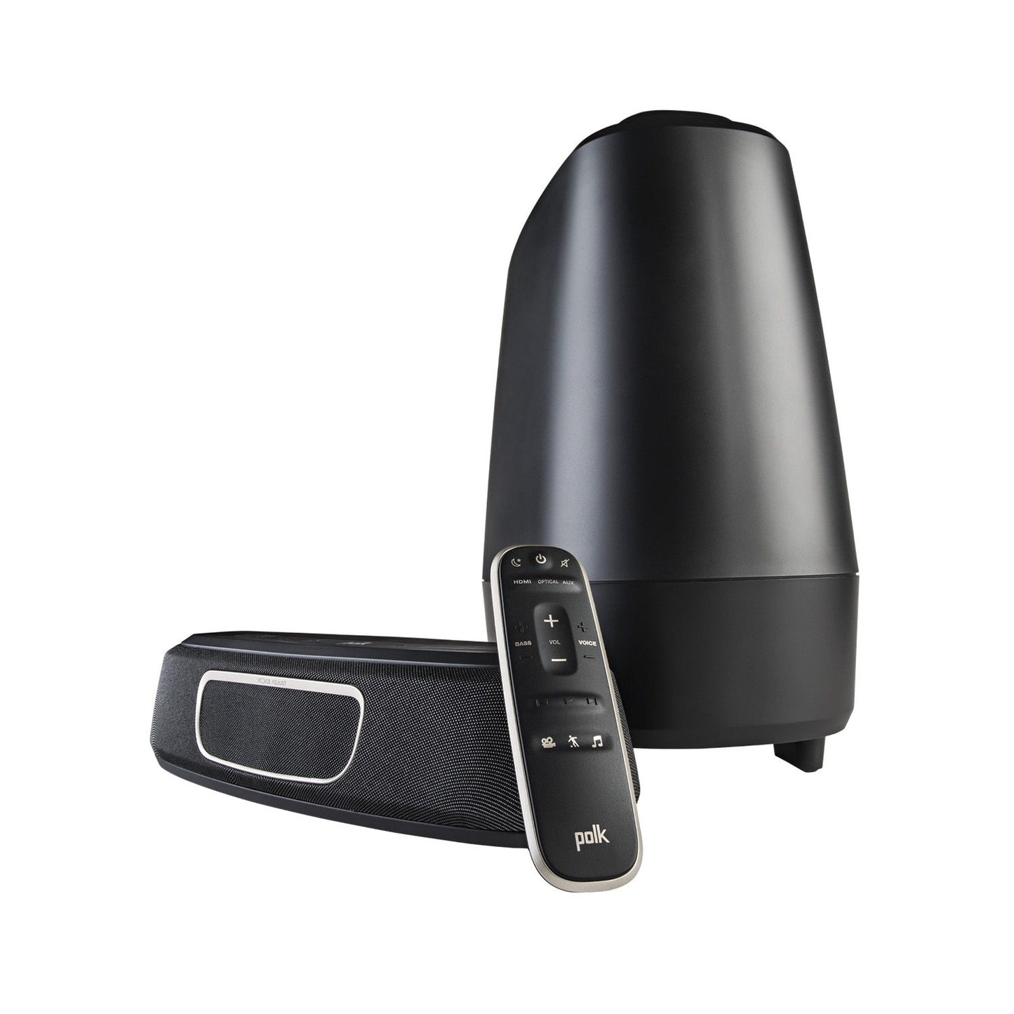 Polk - 14" Ultra Compact Soundbar And Subwoofer - Black