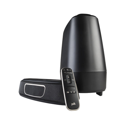 Polk - 14" Ultra Compact Soundbar And Subwoofer - Black