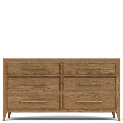 Halbrooke - Six Drawer Dresser - Light Brown