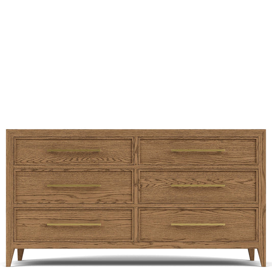 Halbrooke - Six Drawer Dresser - Light Brown
