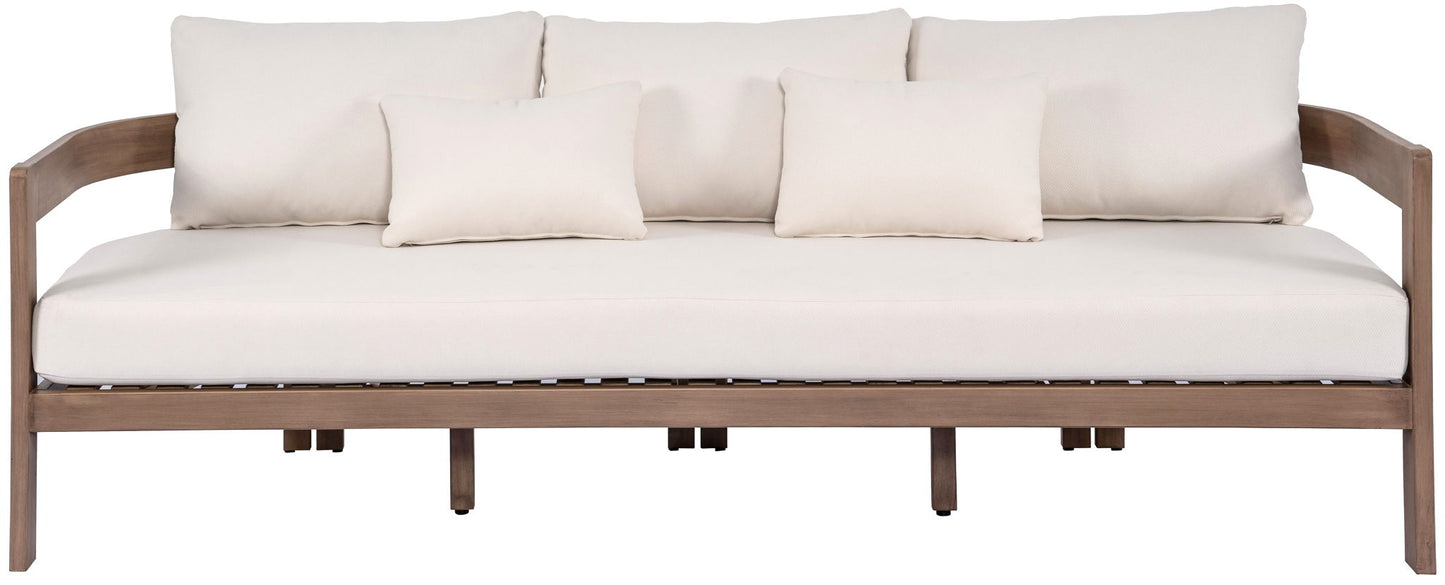 Newport - Water Resistant Fabric 86.75" Upholstered Outdoor Patio Sofa