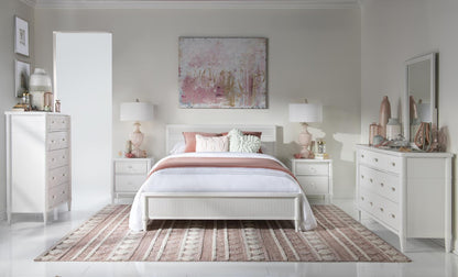 Adeline - Rectangular Nightstand - Cloud White