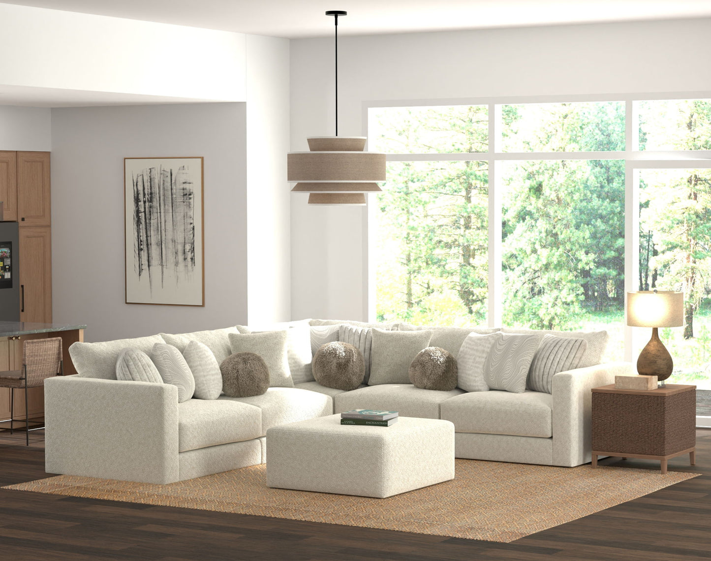 Ritzy - Modular Sofa And Included Cocktail Ottoman