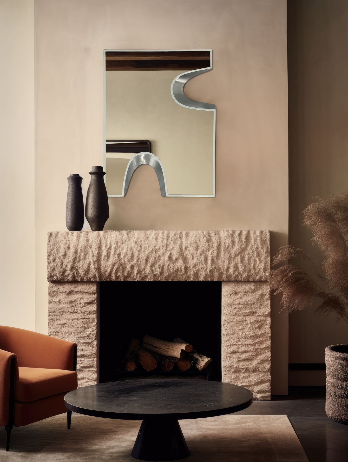 Soleil - Mirror With Silver Accent