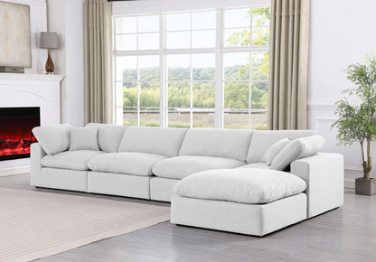 Comfy - 5 Piece Linen Modular Sectional With Chaise