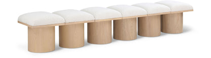Pavilion - 6 Piece Modular Bench With Natural Base