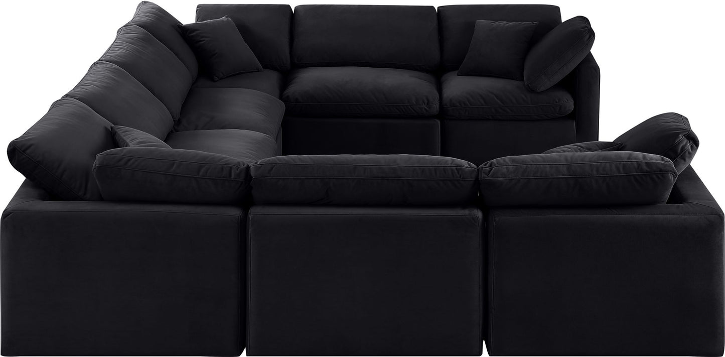 Indulge - Velvet 8 Piece Modular Sectional
