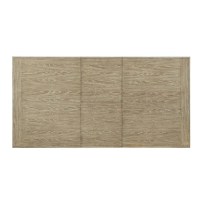 Myra - Rectangular Leg Dining Table - Natural / Paperwhite