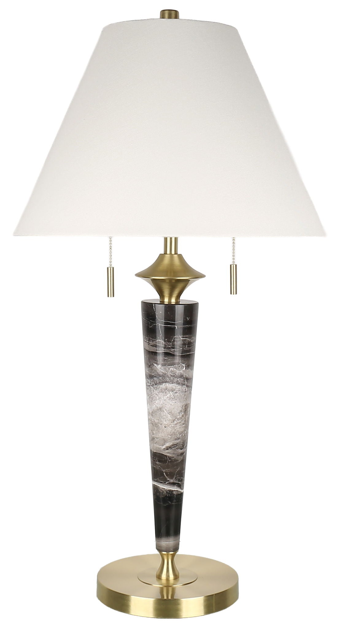 Midnight Scepter - 31 X 16 - Marble Table Lamp (Set of 2) - Black Marble